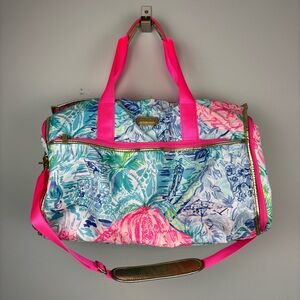 Lilly Pulitzer Convertible Weekender Garment Bag Duffle Bag Bohemian Queen